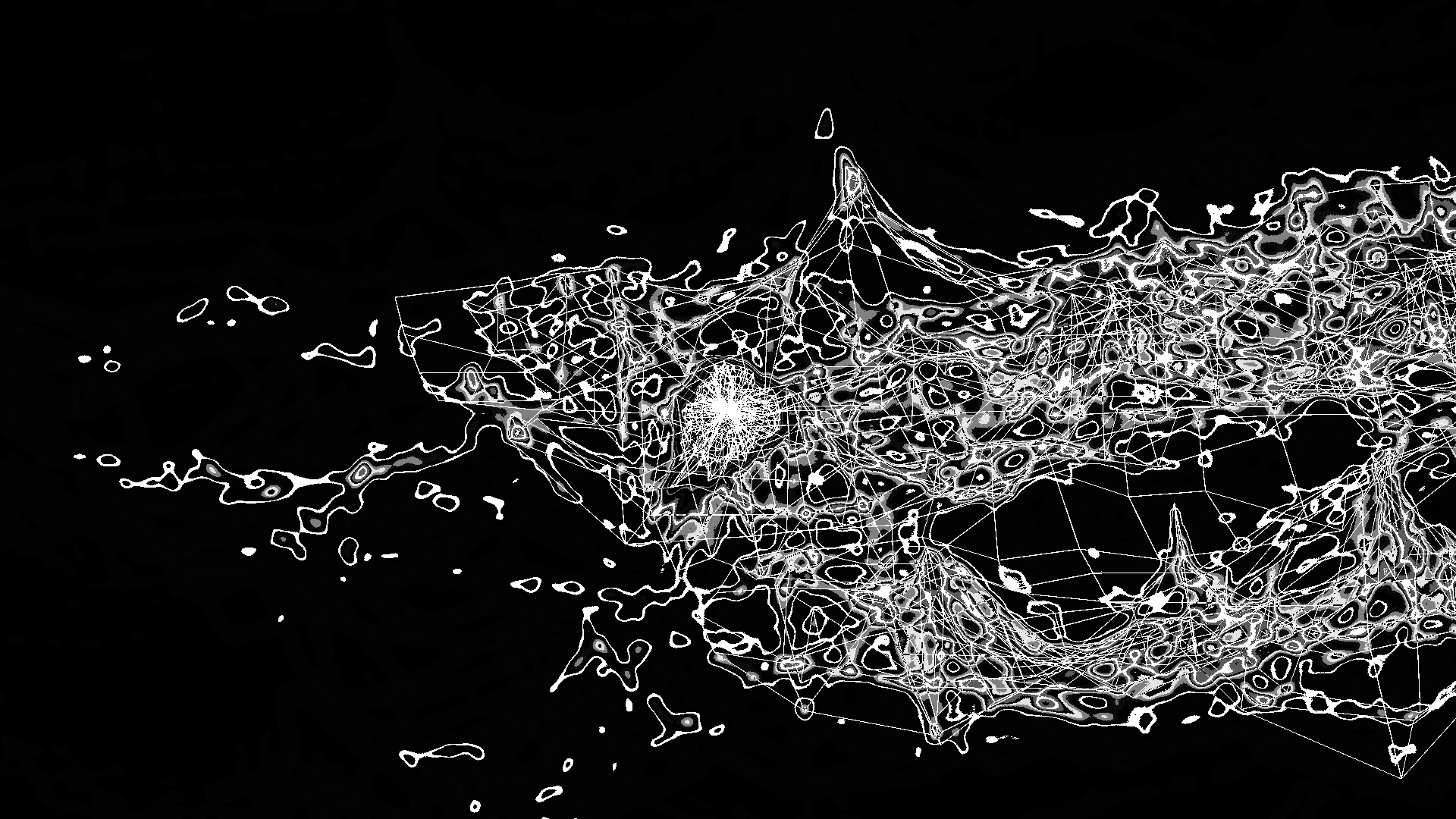 انحنا Enhena Curvature منحنی فرکتال فیزیک انتزاعی AV صدا و تصویر New Media Art Abstract physics ambient امیرعلی خطیبی Amirali Khatibi مرتی Mortzik هلیا جلالی Helia Jalnick